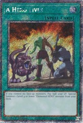 A Hero Lives - RA04-EN087 - Platinum Secret Rare - 1st Edition